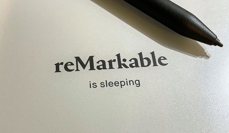 reMarkable is Sleeping