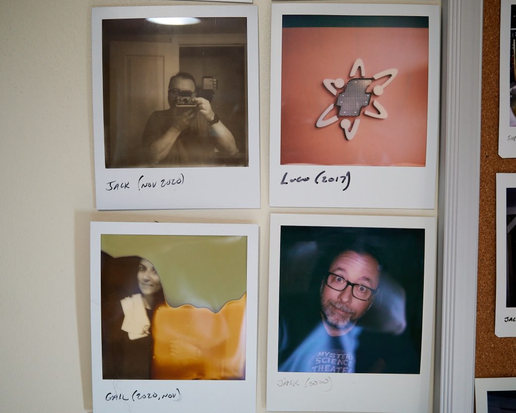 Polaroids taped to my wall