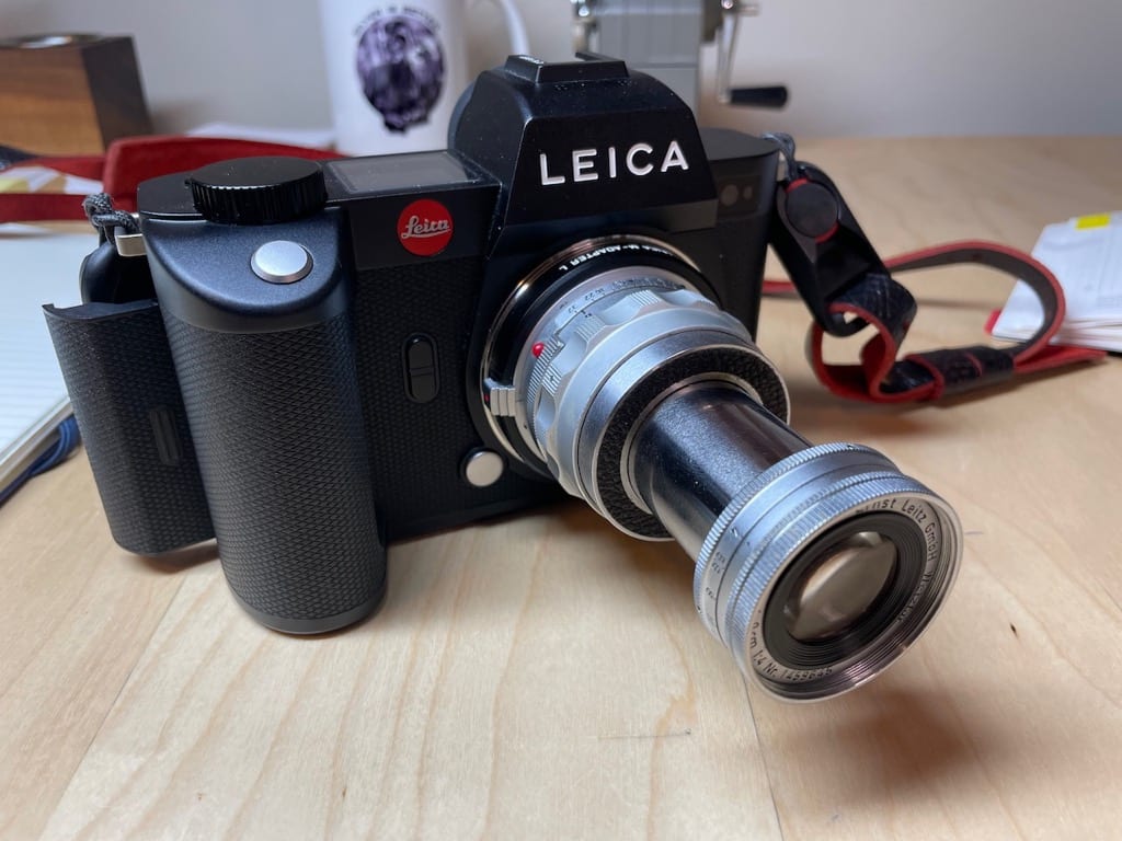 Leica SL2 with Leitz Elmar 9cm